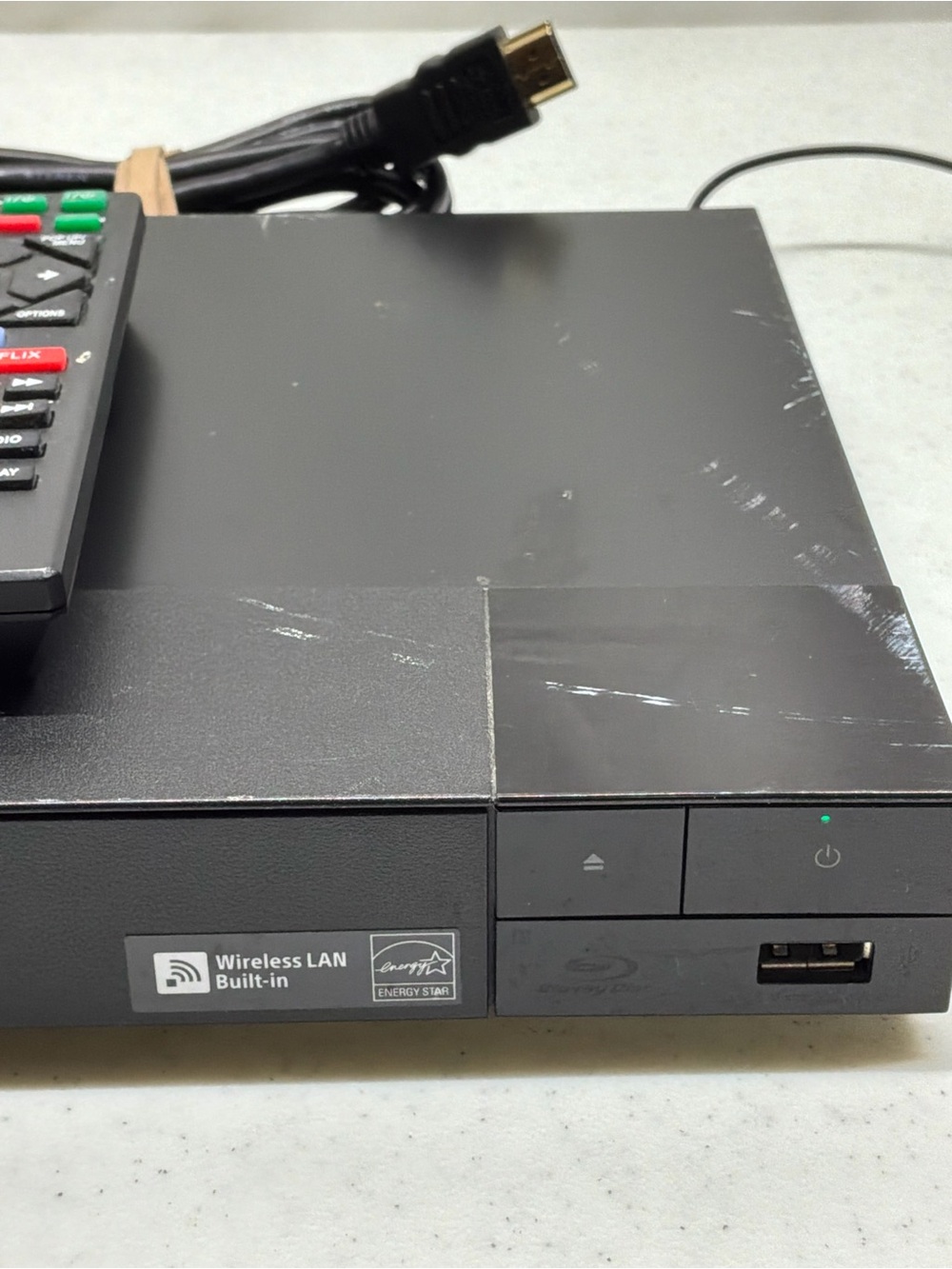 Sony Black Blu-ray/DVD Player with Remote and USB Port - Picture 4 of 9